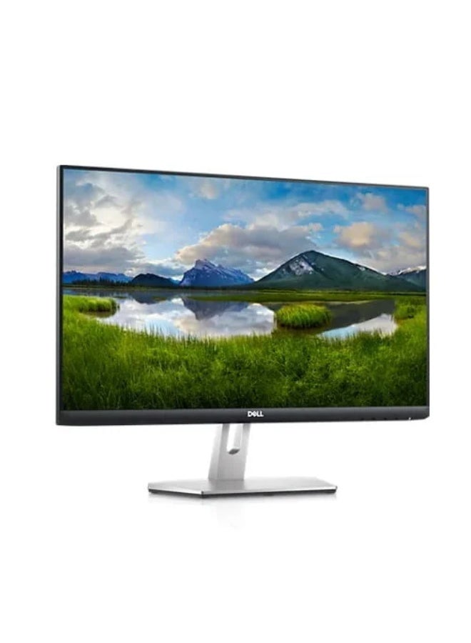 ديل شاشة كمبيوتر Dell S2721HN مقاس 27 بوصة بدقة Full HD 1920x1080، بتقنية إضاءة خلفية LED، ولوحة IPS، ومعدل تحديث 75 هرتز، وزمن استجابة 4 مللي ثانية، ومنفذ HDMI - رمادي - Image 1